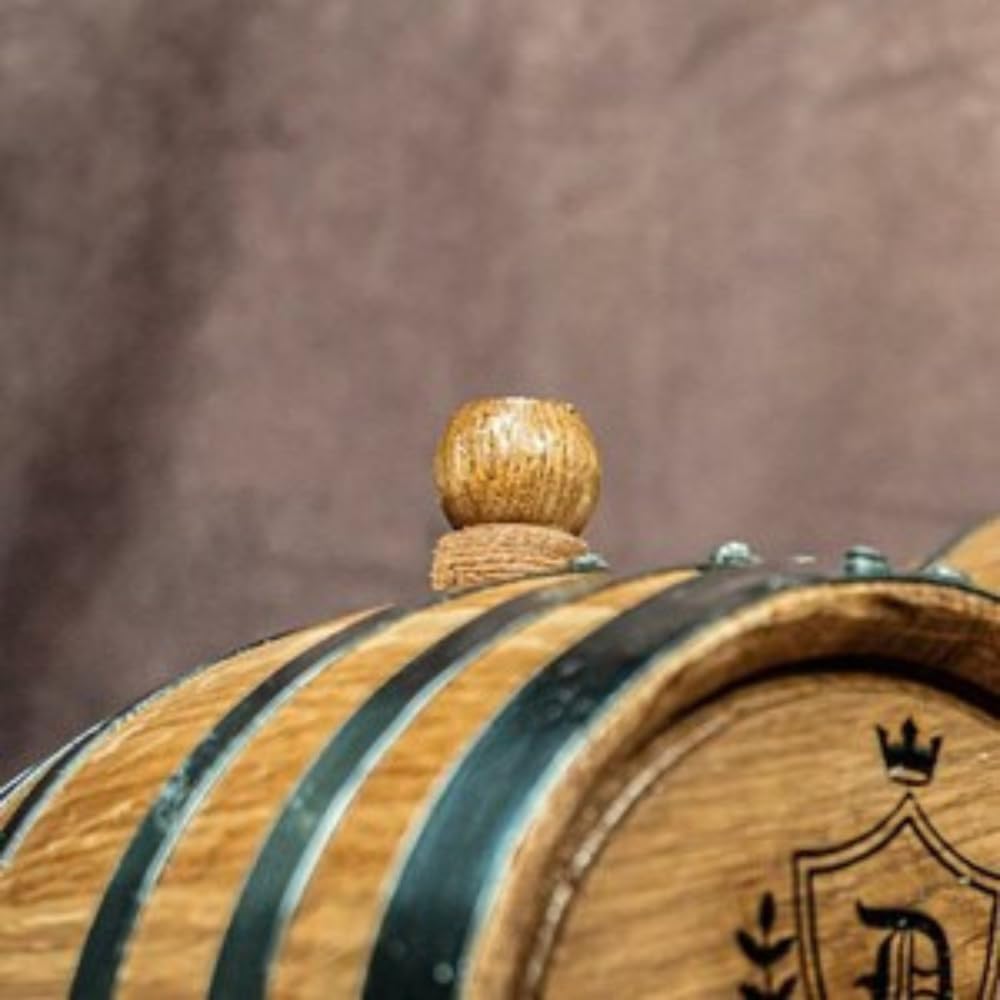 Barril de envejecimiento personalizado de alta calidad, diseño de bandera, barril de madera de roble personalizado, perfecto para whisky, bourbon,