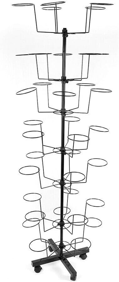TFCFL Soporte para sombreros de 7 niveles, soporte de exhibición de sombreros, organizador de sombreros de béisbol, estante de sombrero de vaquero,