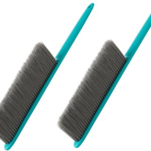 Healeved Cepillo de limpieza de mango largo, cepillo de polvo para muebles, cepillo de polvo de cama, cepillo de cerdas suaves, cepillo de plástico Healeved Cepillo de limpieza de mango largo, cepillo de polvo para muebles, cepillo de polvo de cama, cepillo de cerdas suaves, cepillo de plástico