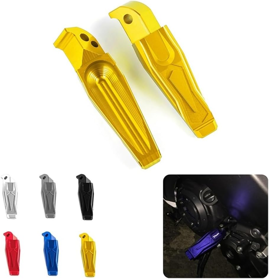 Footrests Motorcycle Foot Pegs Rear Footrest Passenger Pedals For Yam&aha Tmax 500530 MT03MT07MT09MT10MT125XSR700XSR900YZF-R3