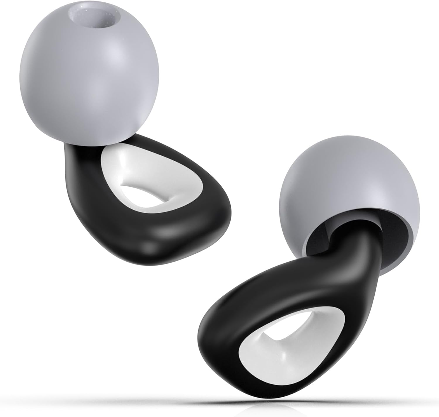 bucolico NRR – Tapones para los oídos de silicona reutilizables con cancelación de ruido para dormir, 27 dB, con estuche de almacenamiento compacto