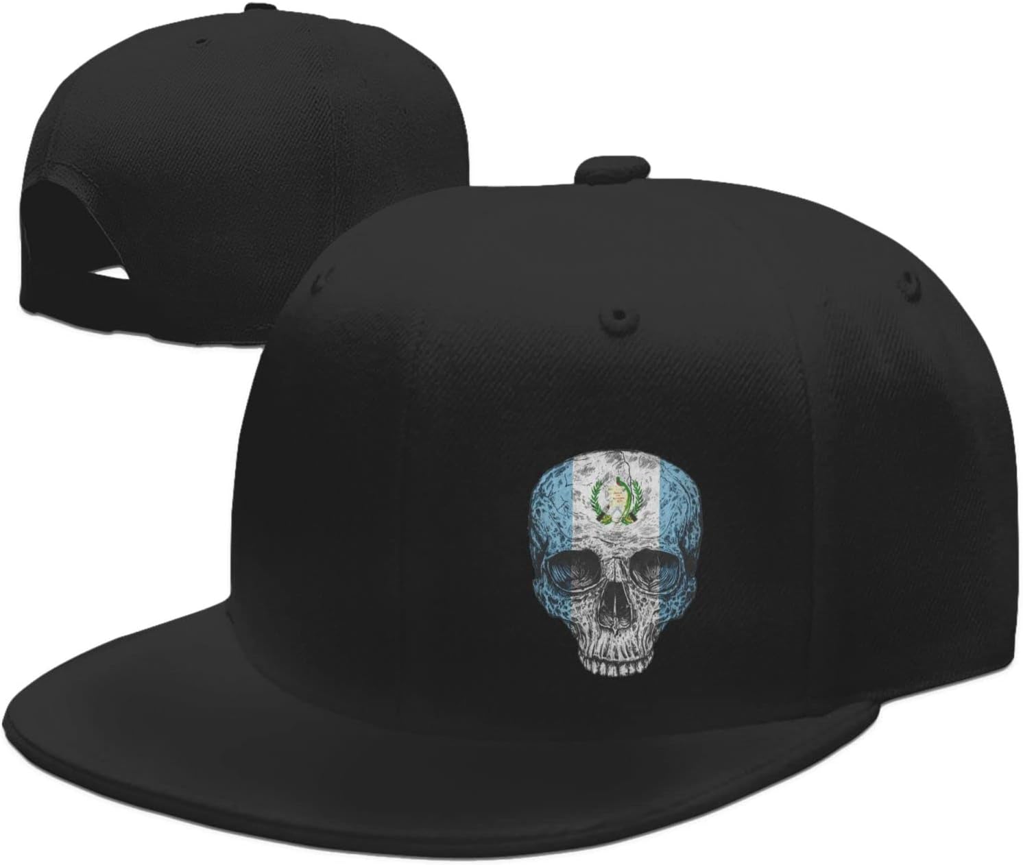 Bandera de Guatemala – Sombrero plano de calavera de Guatemala