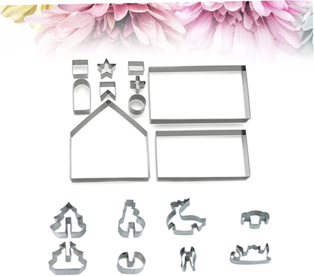 ABOOFAN 36 Pcs Gingerbread Cookie Cutter Christmas Baking Cutters Cookie Cutters for Baking Christmas Cookie Cutter Reindeer Cookie Cutters Xmas