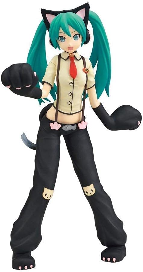 Sega Project Diva Arcade Future Tone Hatsune Miku Figura de acción superprémium Nyanko, 9″
