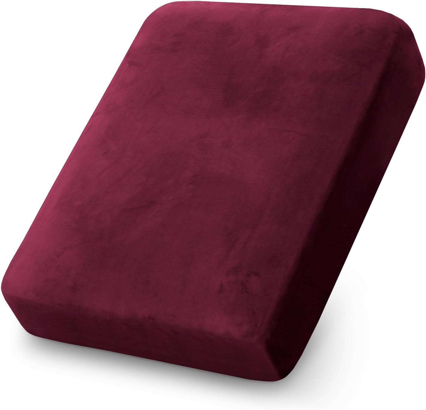 PrinceDeco Fundas de cojín elásticas de terciopelo para sofá, fundas de cojín individuales para sofá con parte inferior elástica (1 funda de cojín