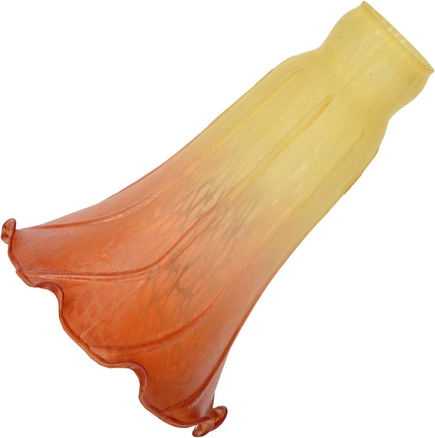 Bieye LS11 Lily Flower – Pantalla de repuesto para lámpara de vidrio soplado (amarillo naranja)