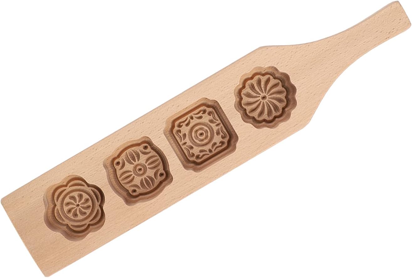 Hornear madera de haya, pastelería, pastel de frijoles mung, pastel de luna para hornear Molde para molde de piel de hielo para moldes de brioche