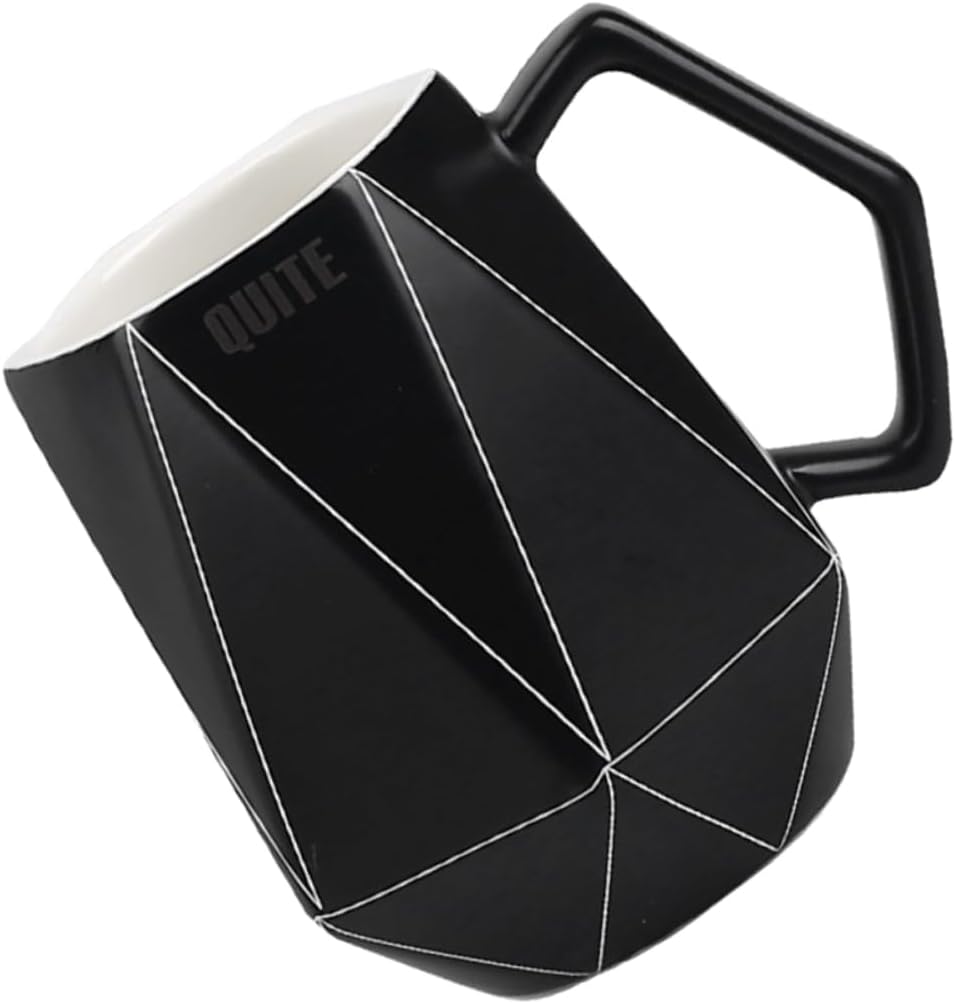 TIDTALEO Black Mugs mug Ceramic Coffee Cup Cappuccino Cup porcelain coffee cup white ceramic porcelain tea cup black ceramic tea coffee cups with