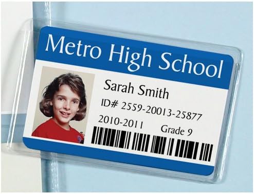 StoreSMART – Business Card Holders – Non-Adhesive – Vinyl Plastic – Open Short Side – 10 Pack – PE222S-10