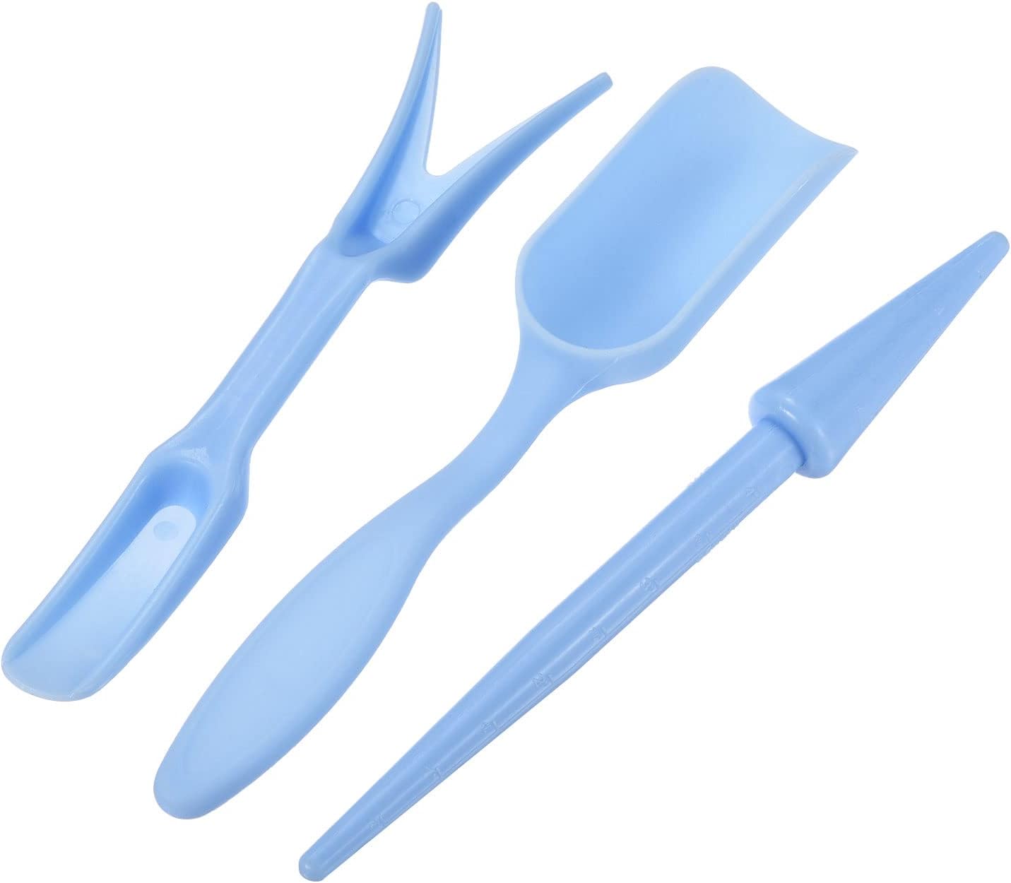 MECCANIXITY Pala de jardín Herramientas de mano trasplante suculenta Cultivo excavación Kit de cucharas, azul