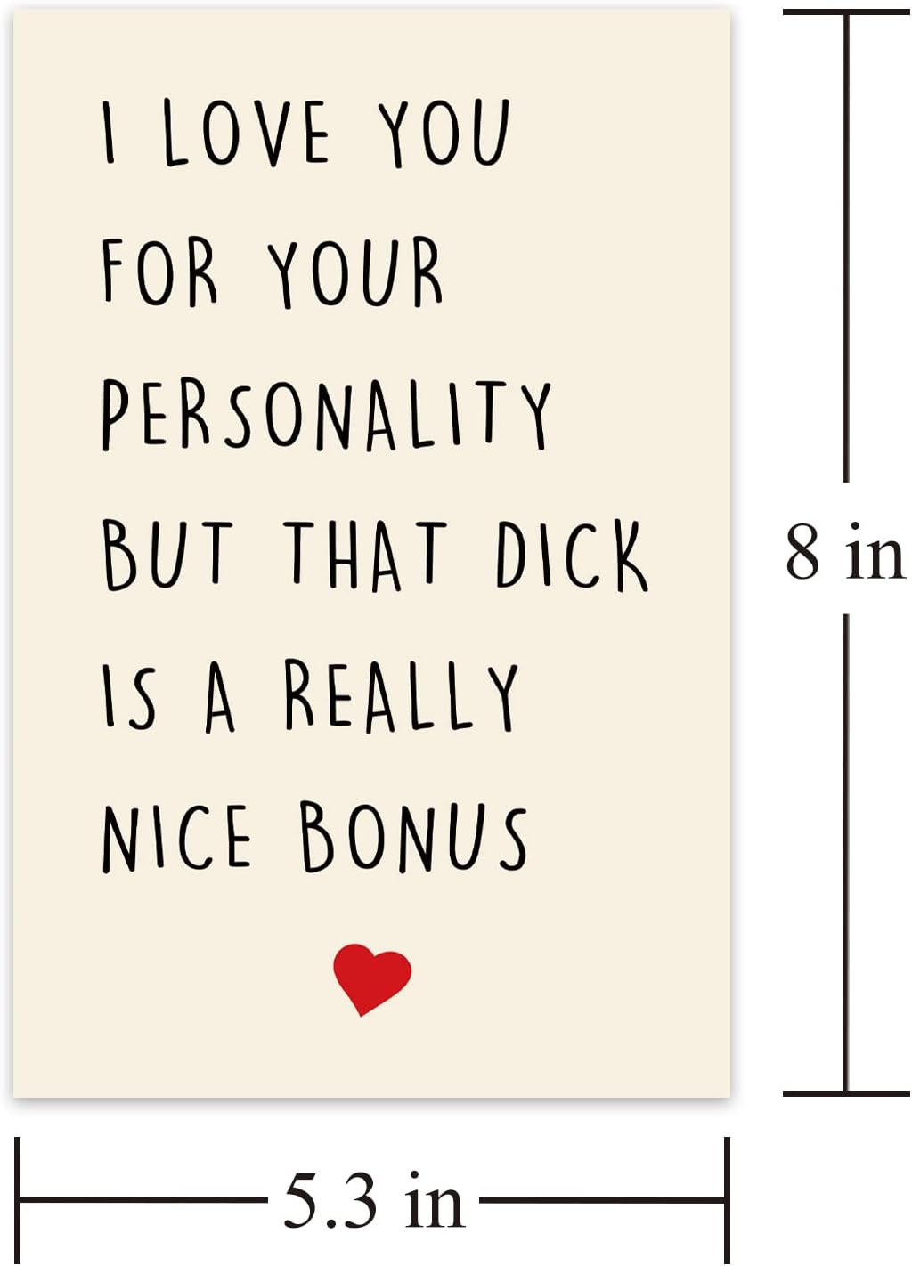 Tarjeta especial de aniversario, divertida tarjeta de cumpleaños sucio de San Valentín para marido, novio, él, prometido, hombres
