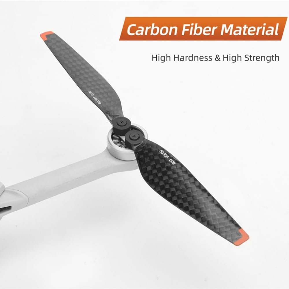 XNasu Mini 3 Carbon Fiber Propeller Drone Blade Props Replacement for DJI Mini 3 Pro Drone Light Weight Wing Fans Mini 3 Accessories (Color  8pcs