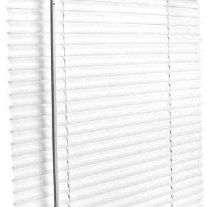 Persianas de vinilo de 1 pulgada de ancho x 64 pulgadas de alto, color blanco inalámbrico Persianas de vinilo de 1 pulgada de ancho x 64 pulgadas de alto, color blanco inalámbrico