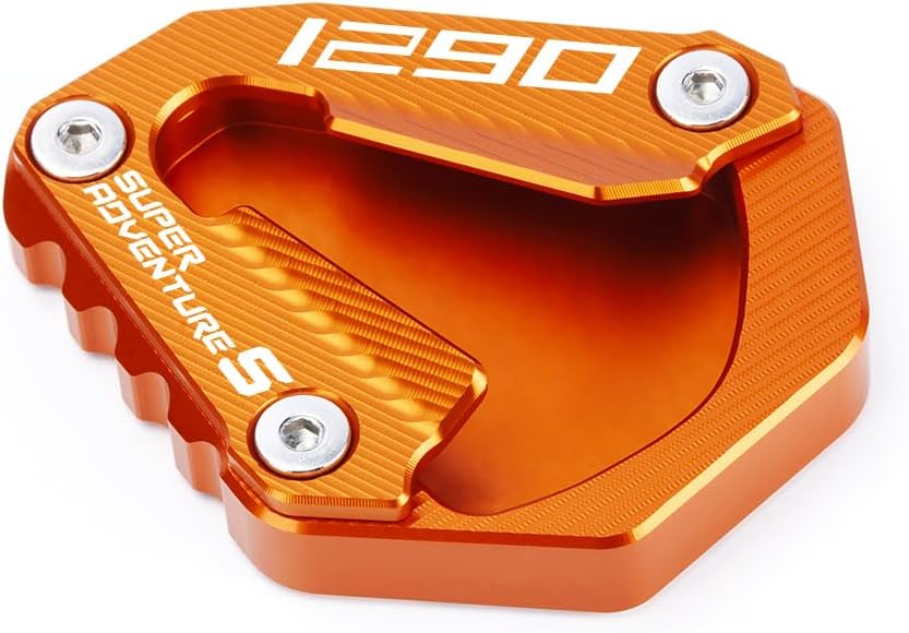 Placa de extensión para soporte lateral de motocicleta compatible con KTM 1290 Super Adventure S 2021 2022 2023  Soporte de almohadilla de pie 1290