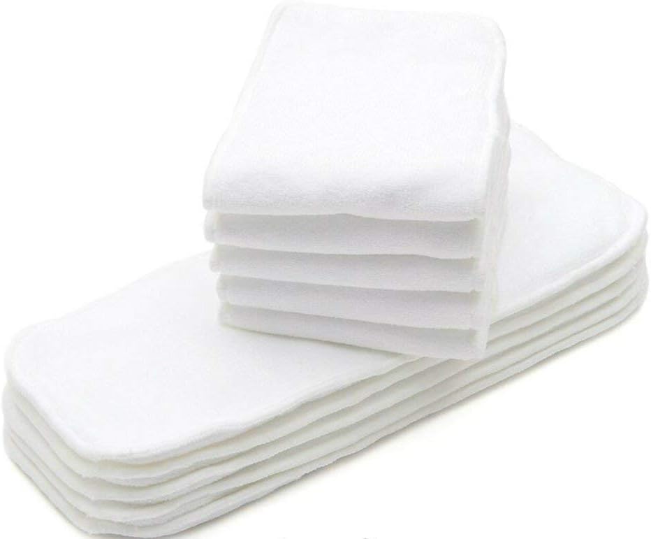 12 pañales de tela Kawaii HD3 talla única para bebé + 24 insertos súper absorbentes de 8 a 36 libras unisex, el mejor pañal de tela para guardería