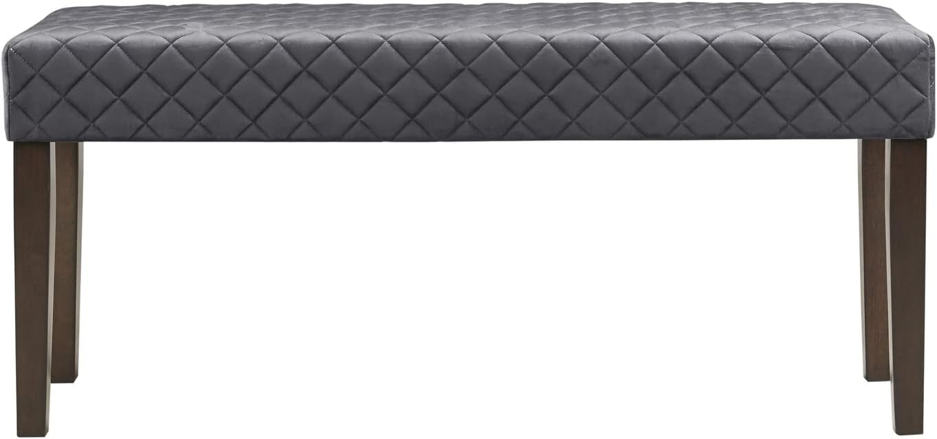 510 DESIGN Cheshire – Banco decorativo para dormitorio, diseño marroquí acolchado de diamante, reposapiés otomano acolchado para sala de estar,