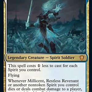 Magic the Gathering – Millicent Restless Revenant (001) – Crimson Vow Commander Magic the Gathering – Millicent Restless Revenant (001) – Crimson Vow Commander