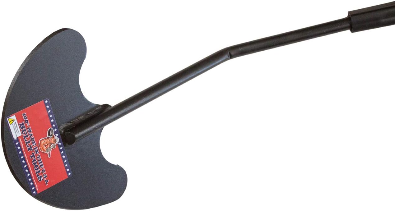 Bully Tools 92390 Levantador de césped de calibre 12 con mango de fibra de vidrio D-Grip y vástago de acero