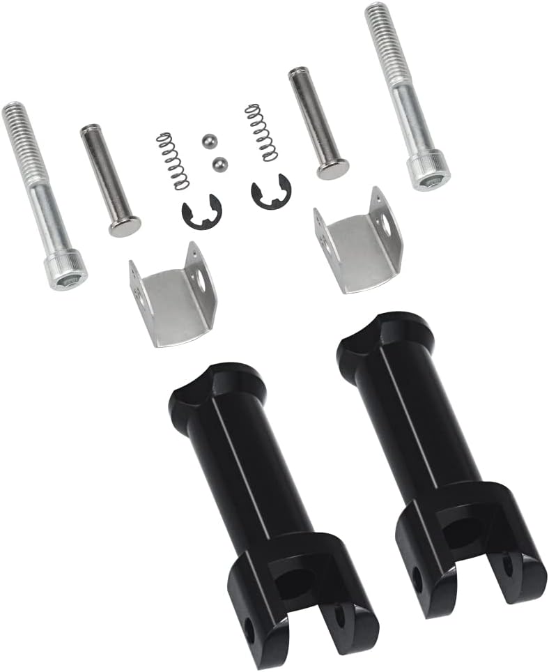 WOWTK Soportes de estribera izquierda y derecha para Harley Softail modelos 2018-2024 Deluxe Fat Boy Heritage Sport Glide Softail Slim Street Bob