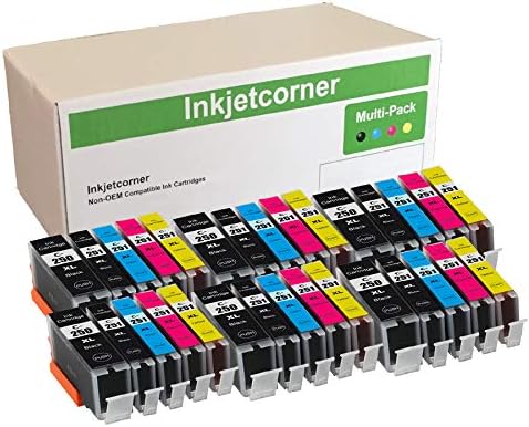 Inkjetcorner Cartuchos de tinta compatibles de repuesto para PGI-250XL CLI-251XL PGI 250 CLI 251 para uso con iX6820 MX922 MG5620 MG5520 MG5420