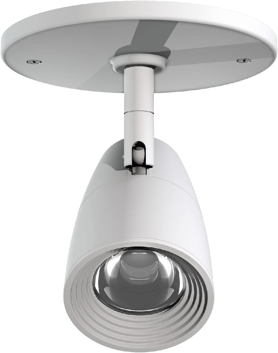 Foco LED moderno, accesorio de iluminación monopoint de acento para interiores, 10 W, 3000 K, para estantería, galería de arte, dormitorio, sala de