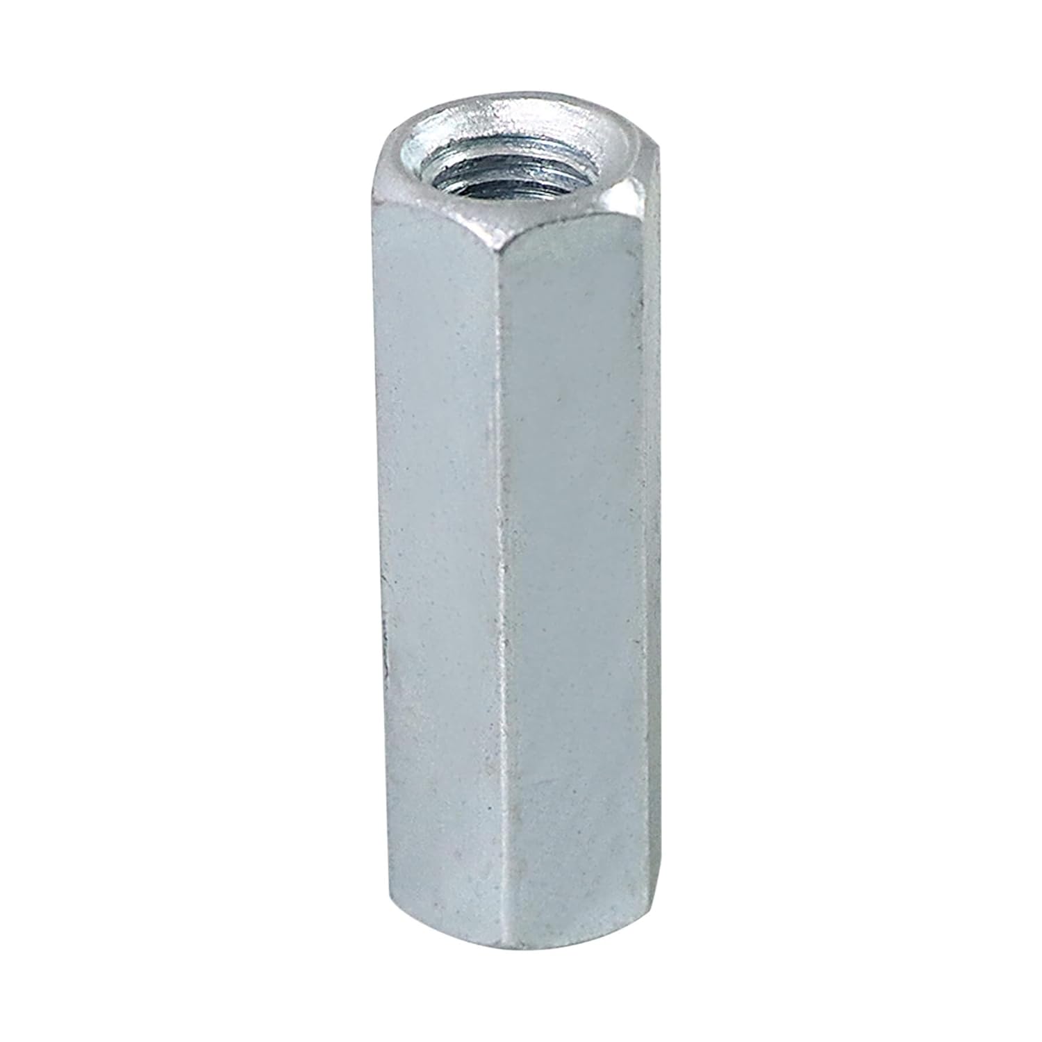 Bueyfolt Tuercas de acoplamiento, 38″-16 x 1-34″, tuercas de acoplamiento de varilla de acero galvanizado 38 pulgadas-16 TPI, paquete de 25