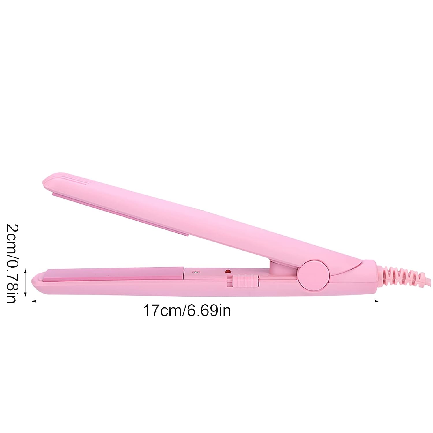2 en 1 Mini plancha de pelo 4 colores cerámica turmalina ajuste temperatura temperatura belleza plancha plana calefacción rizador para peinar el
