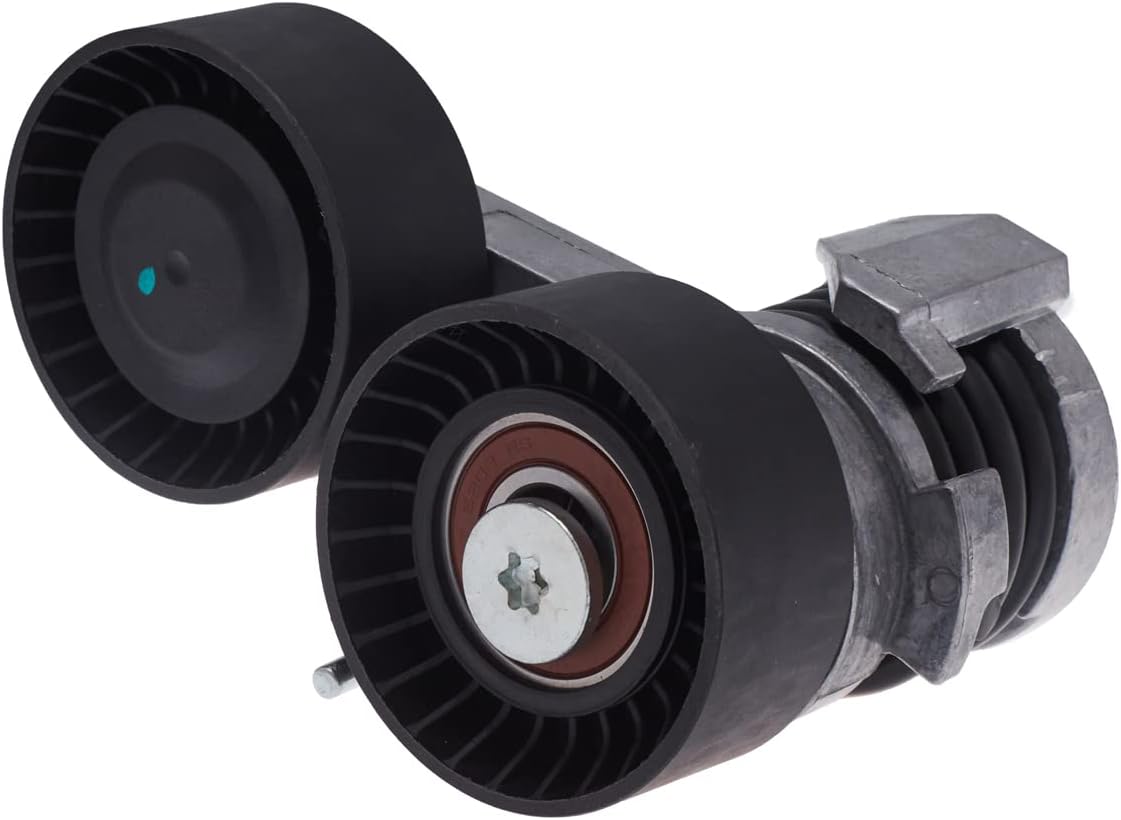 AUQDD 39114 Tensor de correa y conjunto de polea (para Turbo de 3.0 L con N54B30A Eng.) Compatible con BMW 135i 535i 08-10, 335i 335xi, 11-13 335is,