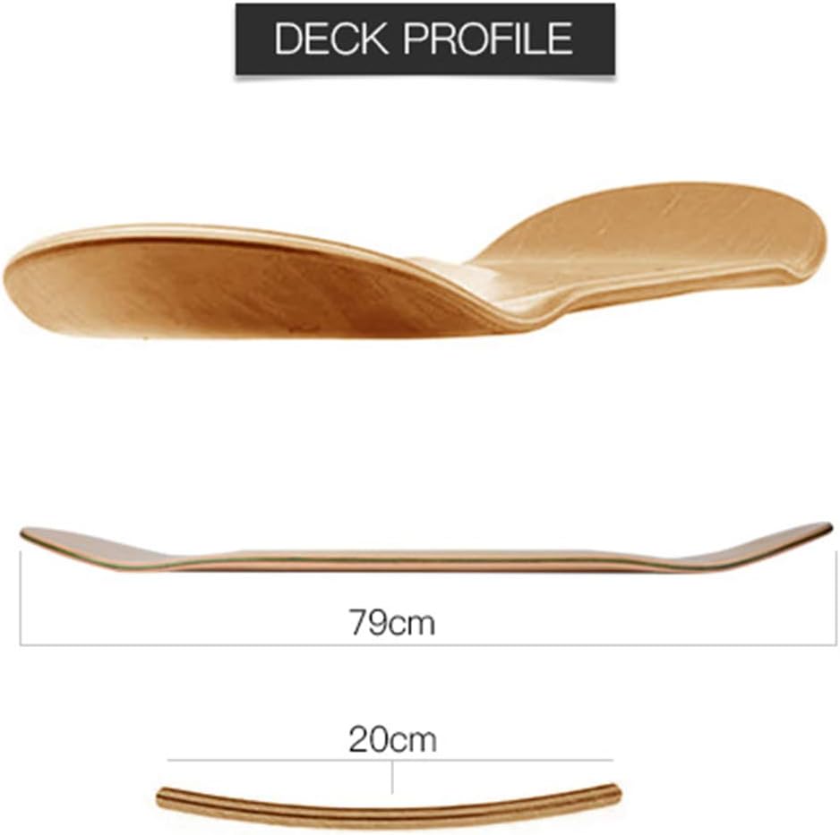 LOSENKA Arce Skateboard Decks Double Tail Skateboard Light Decks Free Skateboard Grip Tape