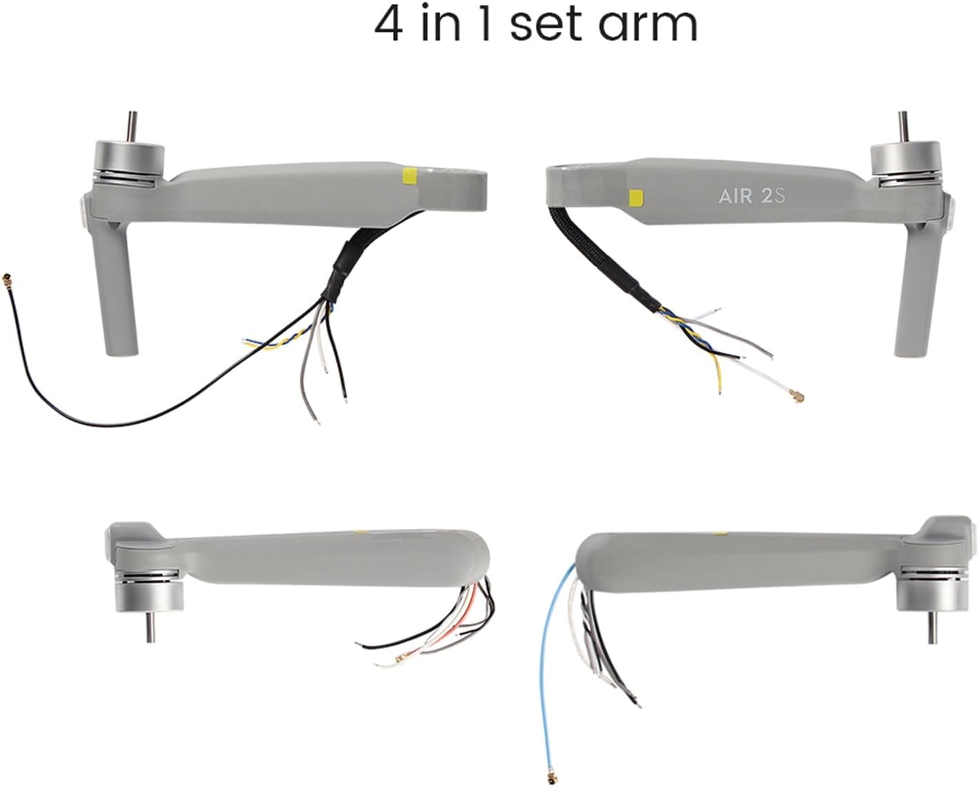 Body Arm Set Front Rear Arms Drone Replacement Spare Parts for D-JI Air 2S (Color  Right Back Arm)