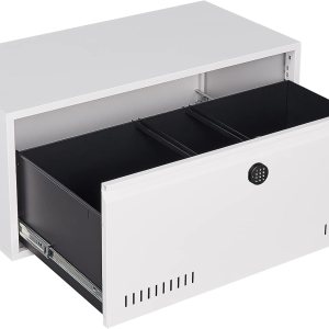 KUIKUI Archivador lateral digital electrónico con un solo cajón, archivador de metal con barra para colgar letras y documentos A4 para oficina en KUIKUI Archivador lateral digital electrónico con un solo cajón, archivador de metal con barra para colgar letras y documentos A4 para oficina en
