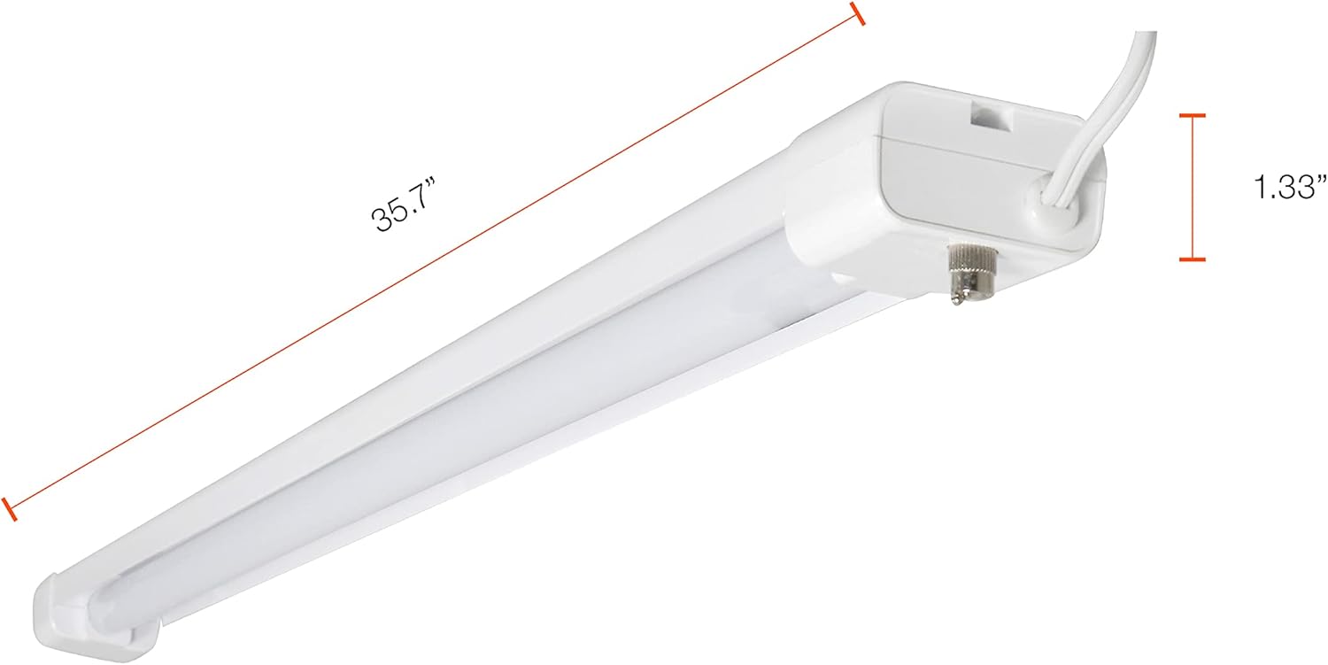 SYLVANIA – Lámpara LED de techo con luz y cadena de tracción, equivalente a 250 W, eficiente 30 W, blanco frío, 1 paquete (61452)