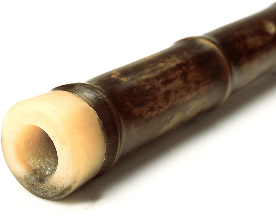Flauta de bambú vertical marrón original Instrumento musical chino tradicional Xiao