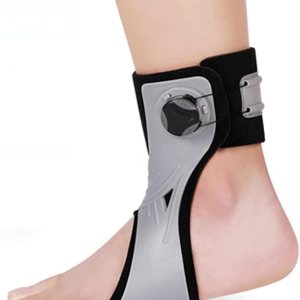 RAAMKA Soporte de férula de ortesis de tobillo, ortesis de pie caída, correas ajustables, entrenamiento de rehabilitación para lesiones de nervios RAAMKA Soporte de férula de ortesis de tobillo, ortesis de pie caída, correas ajustables, entrenamiento de rehabilitación para lesiones de nervios