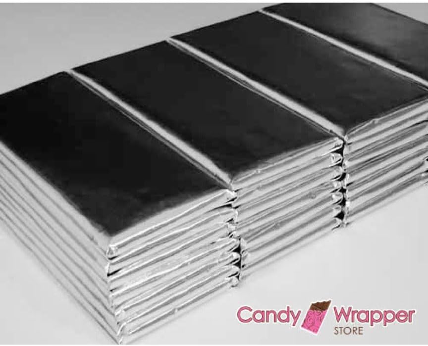 Hojas de papel de aluminio para envolver barras de chocolate Hershey’s de color azul claro, 40 hojas