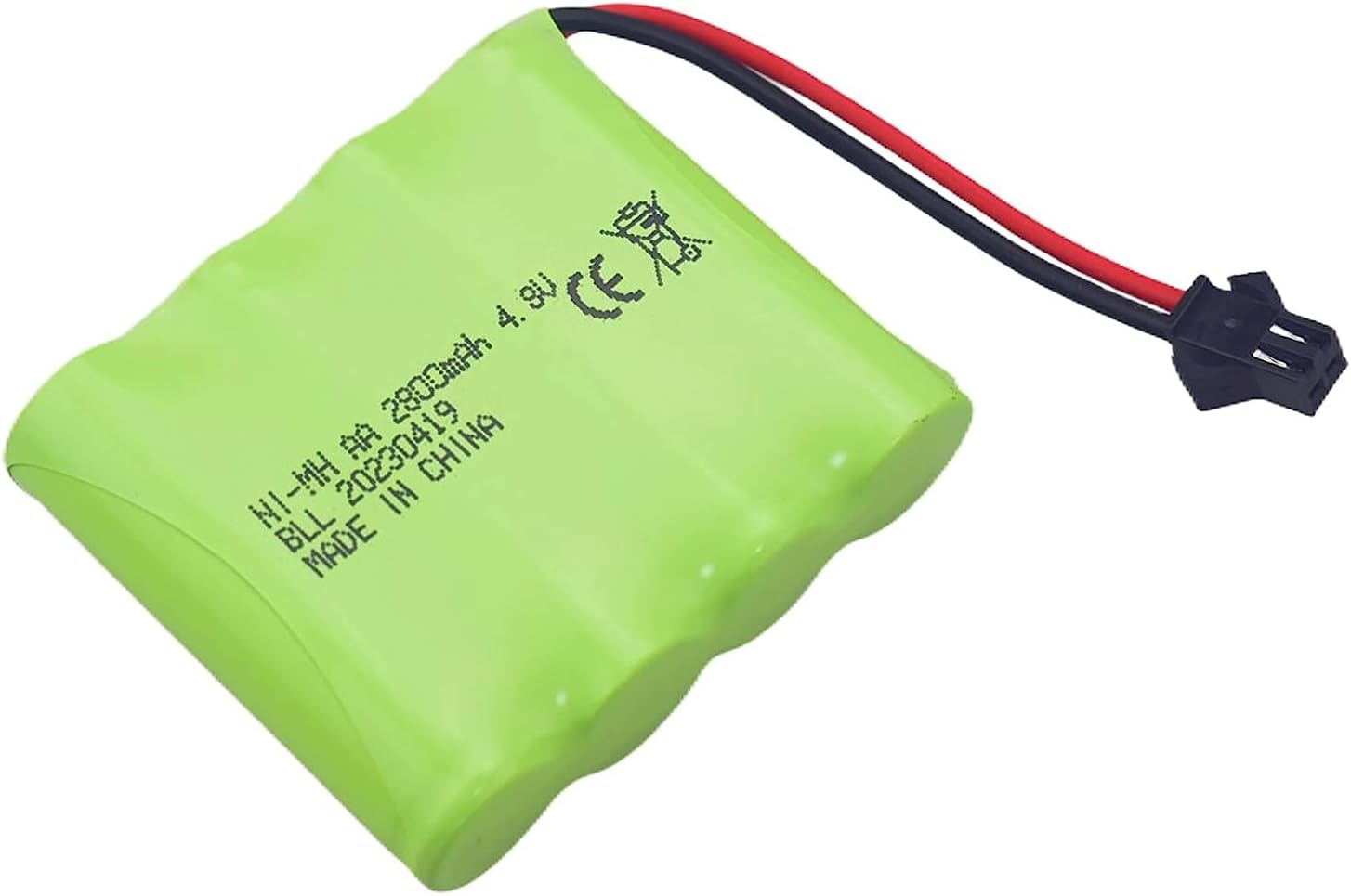 PUOO Batería recargable AA de 4.8 V 2800 mAh con enchufe SM-2P y cable de carga USB para SY-E511 RC Excavadora Camión Ingeniería Vehículo E562 TD141