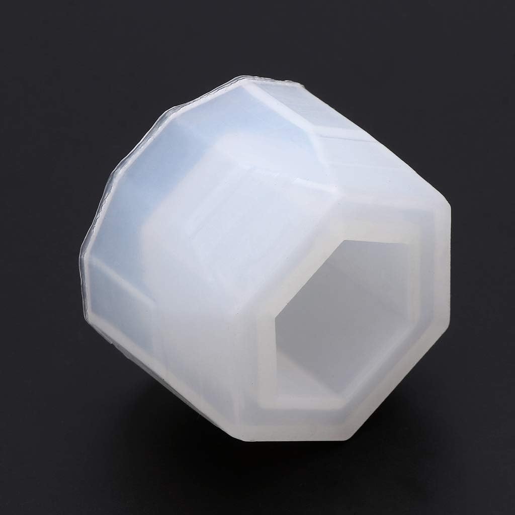 Molde de silicona hexagonal hecho a mano en 3D, molde de arcilla de cemento de cerámica, para bricolaje, plantas suculentas, resina, fabricación de