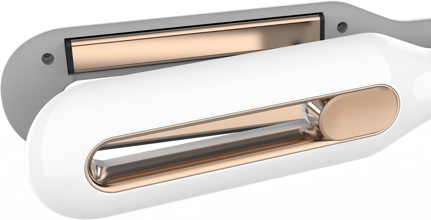 WIZCHARK Plancha de pelo profesional de 2 pulgadas de ancho  Plancha de cerámica flotante 3D para resultados suaves y sedosos  Terapia de luz