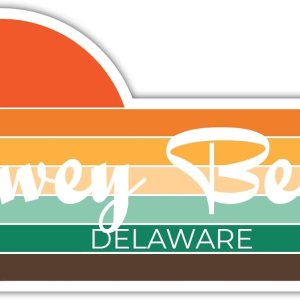 Dewey Beach Delaware – Imán para nevera (4 x 2.25 pulgadas), diseño estético retro vintage de los años 70 Dewey Beach Delaware – Imán para nevera (4 x 2.25 pulgadas), diseño estético retro vintage de los años 70