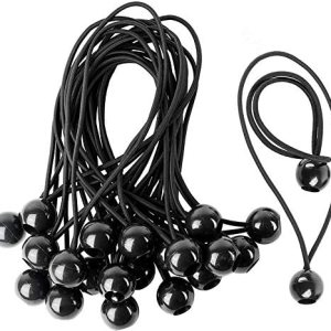 Paquete de 30 cuerdas elásticas de lona de alta calidad de 6 pulgadas  Correa de amarre resistente a la intemperie para campamento, tiendas de Paquete de 30 cuerdas elásticas de lona de alta calidad de 6 pulgadas  Correa de amarre resistente a la intemperie para campamento, tiendas de