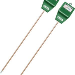 Medidor de humedad del suelo, paquete de 2 probadores de suelo de sonda larga higrómetro para plantas de interior, medidor de agua para plantas de Medidor de humedad del suelo, paquete de 2 probadores de suelo de sonda larga higrómetro para plantas de interior, medidor de agua para plantas de