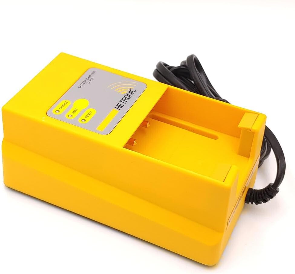 Hetronic UCH-2 Cargador de batería UCH2 Entrada 12-24VDC Salida 460mA1.03mA Cargador de batería para 2100mAh Hetronic 68300900 Batería