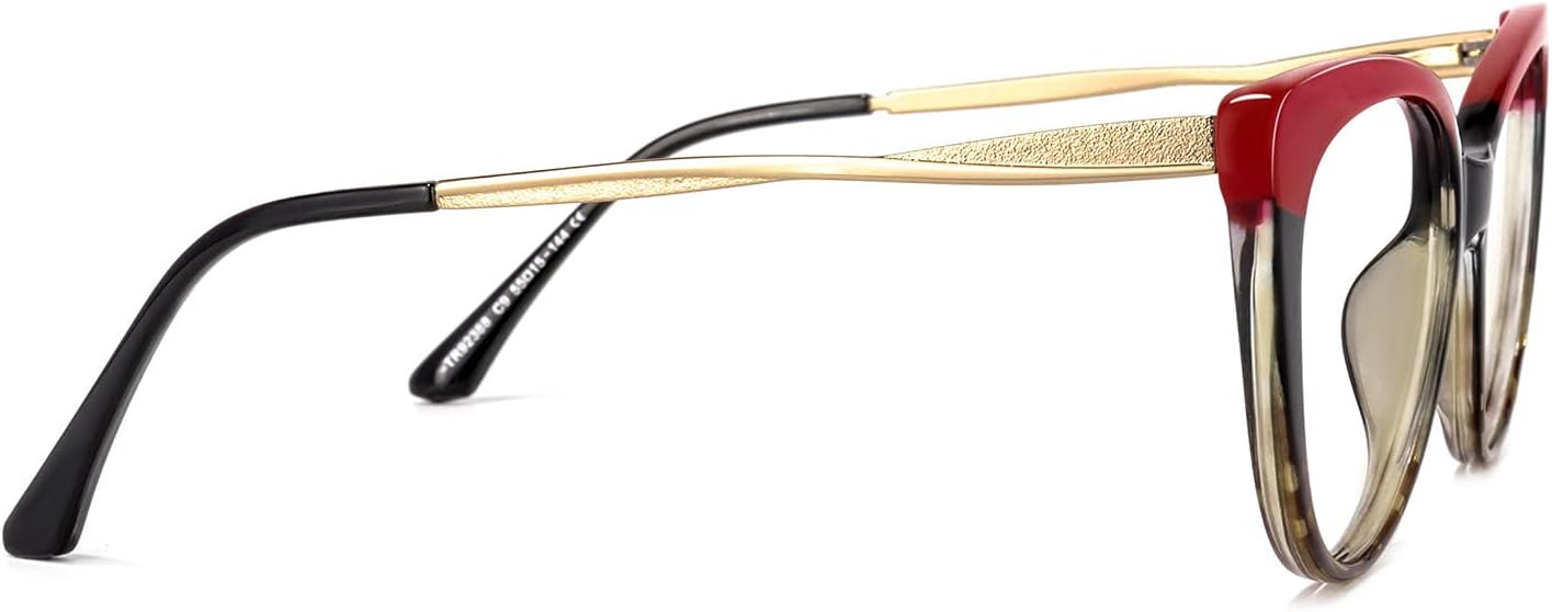 VOOGLAM Gafas de lectura de ojo de gato para mujer, anti luz azul, rayos UV, para lectores