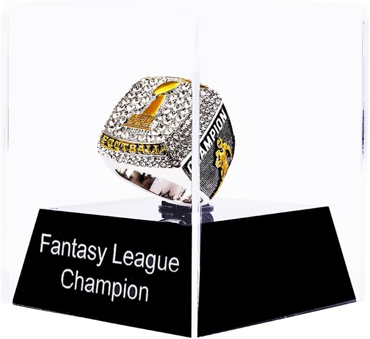 Fantasía Fútbol Anillo Trofeo Premio Premio Deportes Ganador FFL Champion Ring