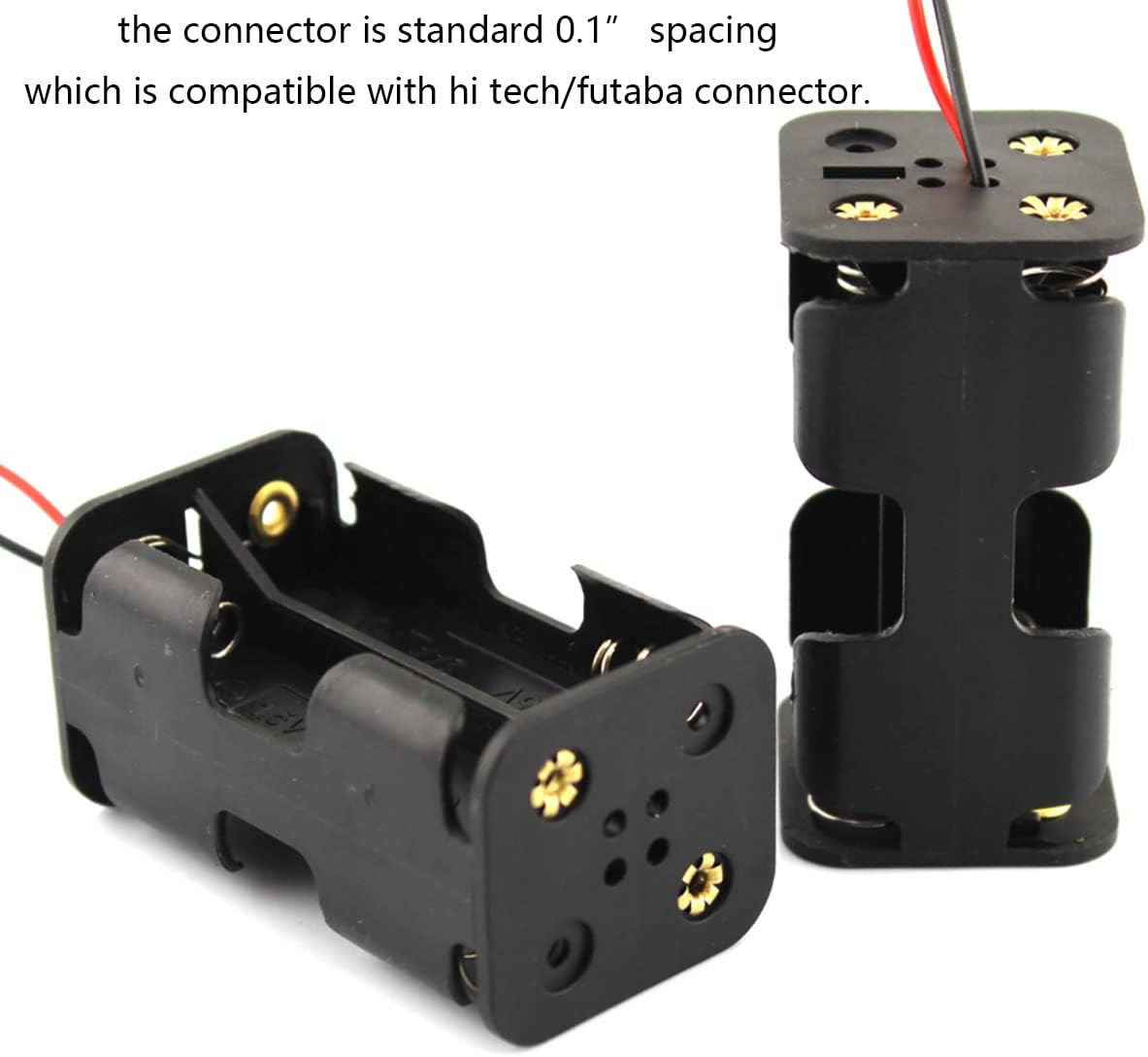 1 Unidades RC Servo Motor Probador Controlador Kit +180 grados 0.32 oz Servo con 6V Soporte de Batería para Robótica RC Coches Helicópteros Aviones