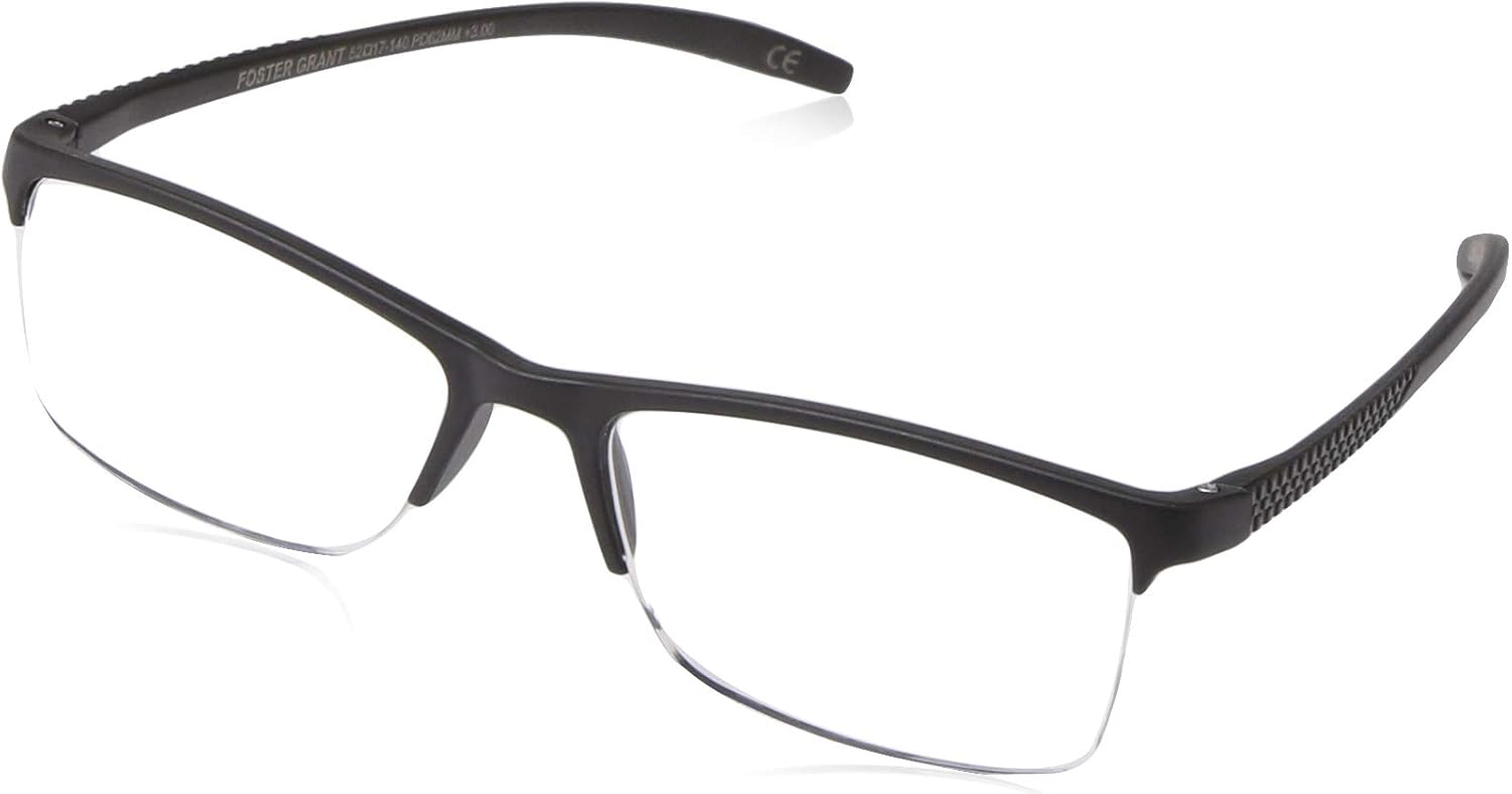Foster Grant Gafas de lectura cuadradas Paolo para hombre