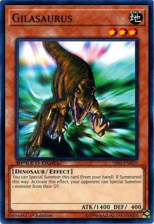 Yu-Gi-Oh! – Gilasaurus – SS03-ENA10 – Común – 1 Edición – Barajas de inicio Speed Duel – Ultimate Predators