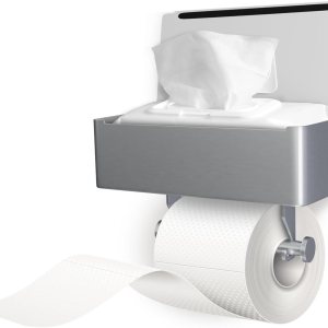 KYGUY – Soporte de papel higiénico de acero inoxidable – Moderno portarrollos – Dispensador de papel higiénico de montaje en pared – Soporte TP para KYGUY – Soporte de papel higiénico de acero inoxidable – Moderno portarrollos – Dispensador de papel higiénico de montaje en pared – Soporte TP para