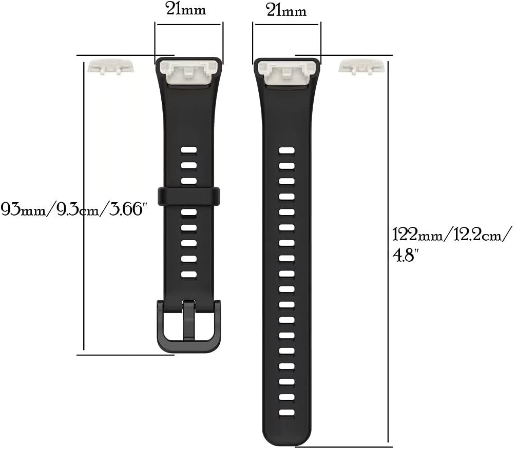 Correa de reloj deportiva compatible con Huawei Band 6Honor 6, correa de silicona ligera a prueba de sudor, correa de repuesto compatible con Huawei