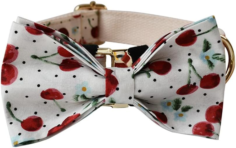 Love Dream Collar de perro con corbatín, suave y cómodo collar de perro con hebilla de metal de liberación rápida, collares ajustables para
